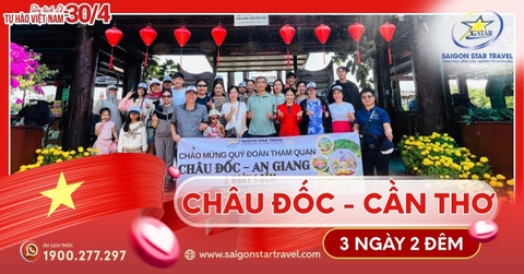 Tour Châu Đốc Cần Thơ Lễ 30/4 3N2Đ: Rừng Tràm Trà Sư, Chợ Nổi