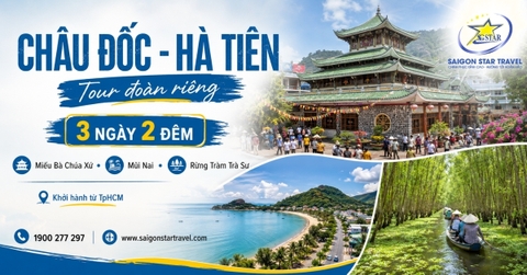 Tour Châu Đốc Hà Tiên 3 Ngày 2 Đêm Khởi Hành Từ TpHCM