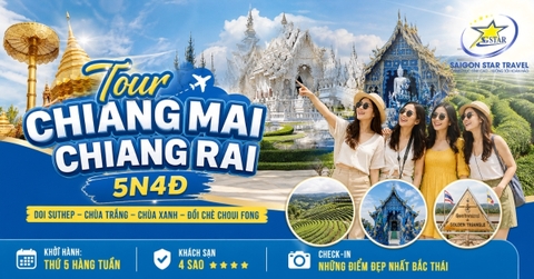 Tour Chiang Mai Chiang Rai 5 Ngày 4 Đêm Từ TpHCM [2026]