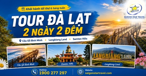 Tour Đà Lạt 2 Ngày 2 Đêm Từ TpHCM: Săn Mây Cầu Gỗ, Buffet Rau, Cồng Chiêng