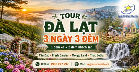 Tour Đà Lạt 3 Ngày 3 Đêm Từ TpHCM Bằng Xe Giường Nằm