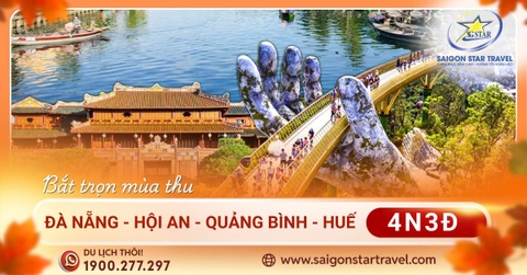 Tour Đà Nẵng 4 ngày 3 đêm giá rẻ, trọn gói - Khởi hành từ TP.HCM