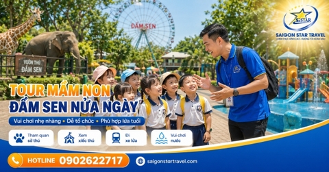 Tour Đầm Sen Nửa Ngày Cho Học Sinh Mầm Non Tại TpHCM