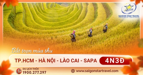 Tour Hà Nội Lào Cai Sapa 4 Ngày 3 Đêm | Khám Phá Fansipan & Bản Làng Tây Bắc
