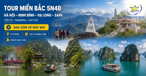 Tour Hà Nội - Ninh Bình - Hạ Long - Yên Tử - Sapa 5 Ngày 4 Đêm
