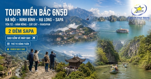 Tour Hà Nội - Ninh Bình - Hạ Long - Yên Tử - Sapa 6N5Đ Từ TpHCM