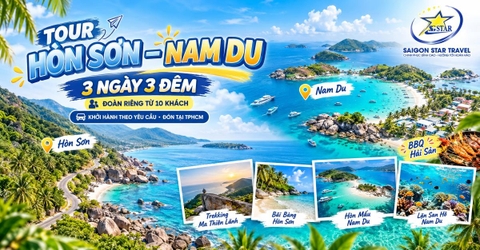 Tour Hòn Sơn Nam Du 3 Ngày 3 Đêm | Khám Phá Thiên Đường Biển Tây Nam Hoang Sơ