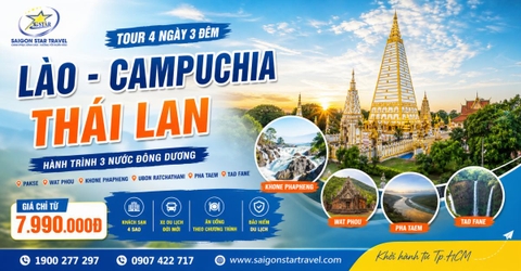 Tour Lào Campuchia Thái Lan 4 Ngày 3 Đêm Từ TpHCM: Khám Phá Đông Dương