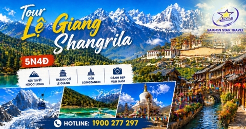 Tour Lệ Giang - Shangrila 5N4Đ Từ TpHCM | Núi Tuyết Ngọc Long
