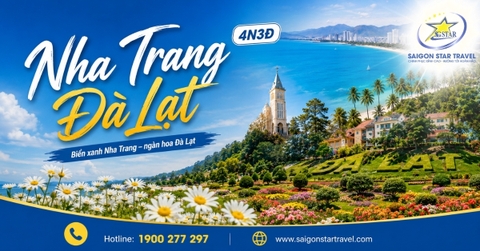 Tour Nha Trang Đà Lạt 4 Ngày 3 Đêm Trọn Gói Bay Từ TpHCM/Hà Nội