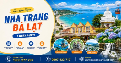 Tour Nha Trang Đà Lạt 4 Ngày 4 Đêm Từ TpHCM Đi Xe Giường Nằm