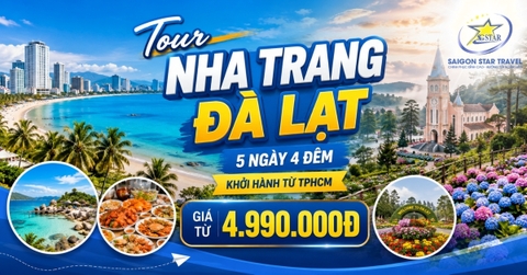 Tour Nha Trang Đà Lạt 5 Ngày 4 Đêm Từ TpHCM | Biển Xanh Và Cao Nguyên
