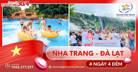 Tour Lễ 30/04 Nha Trang - Đà Lạt 4 Ngày 4 Đêm Từ TpHCM [2026]