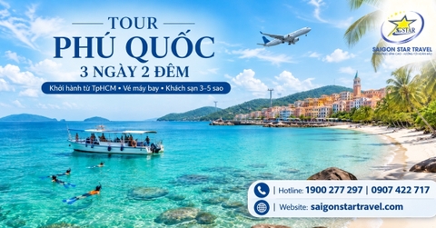 Tour Phú Quốc 3 Ngày 2 Đêm Từ TpHCM - Trọn Gói Vé Máy Bay