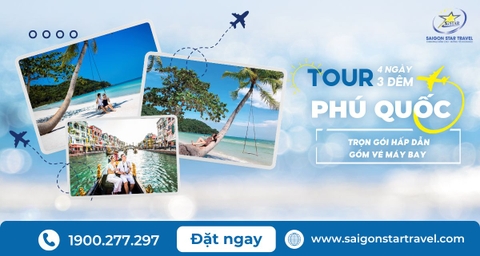 Tour Du Lịch Phú Quốc 4 Ngày 3 Đêm | Trọn Gói Hấp Dẫn, Gồm Vé Máy Bay