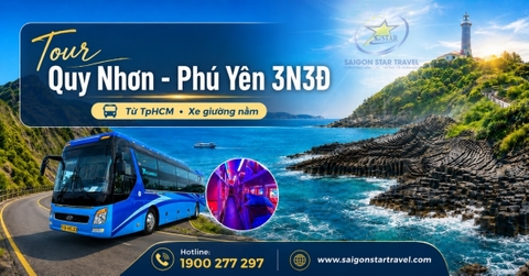 Tour Quy Nhơn Phú Yên 3N3Đ Từ TpHCM Bằng Xe Giường Nằm | Lịch Trình Hấp Dẫn, Giá Ưu Đãi