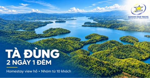 Tour Tà Đùng 2 Ngày 1 Đêm Từ TpHCM - Homestay View Hồ