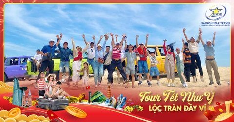 Tour Tết Âm Lịch Phan Thiết Mũi Né 3N2Đ [2026] | Du Xuân Đón Tết, Tắm Biển, Nghỉ Dưỡng