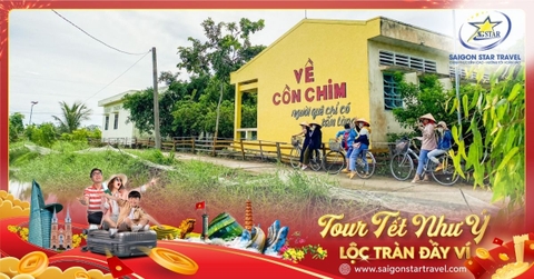 Tour Tết Âm Lịch Trà Vinh Cần Thơ 2N1Đ – Du Xuân Cồn Chim, Chợ Nổi & Nhà Dát Vàng