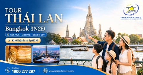 Tour Thái Lan 3 Ngày 2 Đêm Bangkok Từ TpHCM
