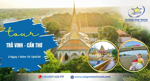 Tour Trà Vinh Cần Thơ 2 Ngày 1 Đêm | Cồn Chim - Văn Hóa Khmer - Chợ Nổi Cái Răng