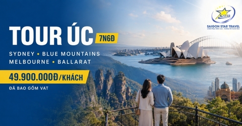 Tour Úc 7 Ngày 6 Đêm Từ TpHCM: Sydney - Blue Mountains - Melbourne - Ballarat