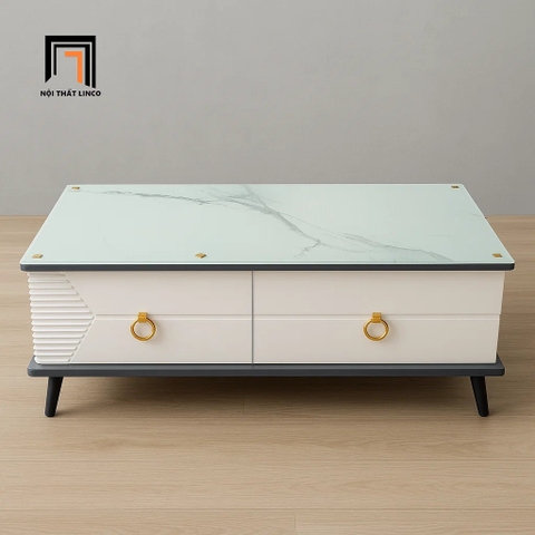 D3 Bàn trà hình hộp kính cường lực BTPK65 Avary dài 1m phòng khách