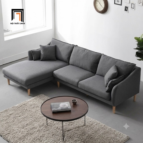 D1 Bộ ghế sofa góc L giá rẻ 2m4 x 1m6 GT2 Consenja cho gia đình