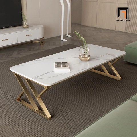I3 Bàn sofa mặt đá ceramic 1m BSF49 Tookman khung chân đẹp