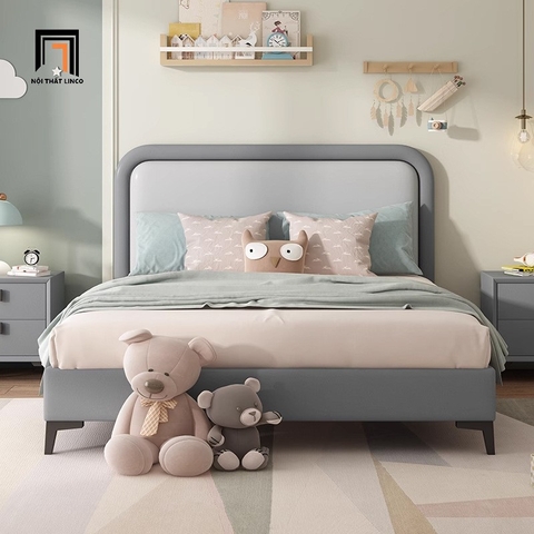 B1 Giường da pvc đẹp GN106 Mooers chống trầy cho phòng ngủ
