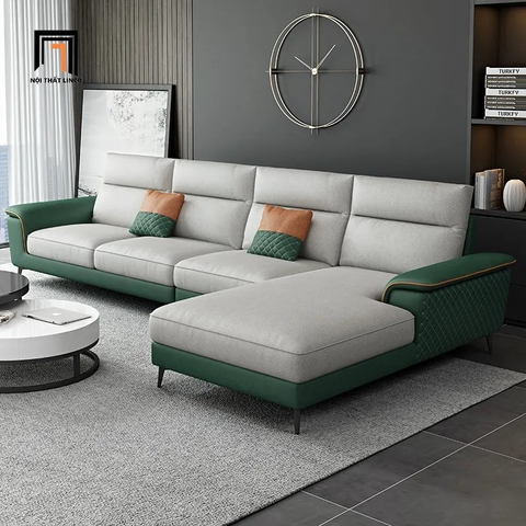Bộ ghế sofa góc L da công nghiệp GT82 Yangchu 3m x 1m6 sang trọng