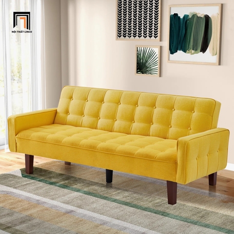 F5 Ghế sofa giường xinh xắn GB33 Montevia dài 2m màu vàng chanh