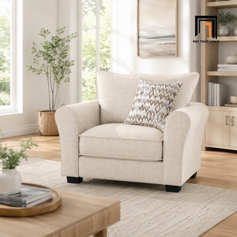 H1 Ghế sofa đơn phòng khách châu Âu DT54 Carey cho gia đình