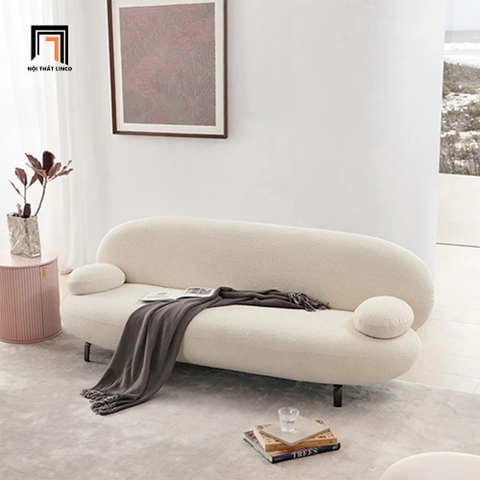 B1 Ghế sofa băng cong xinh xắn BT147 Nina 2m trang trí shop tiệm