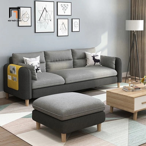 A5 Bộ ghế sofa băng kèm đôn vuông BT197 Colton 2m1 cho phòng khách