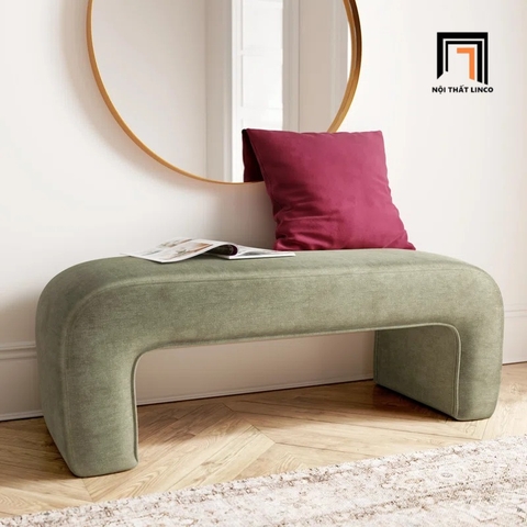 N3 Ghế đôn sofa chữ U SB6 Steven vải nỉ mềm mại dài 1m2