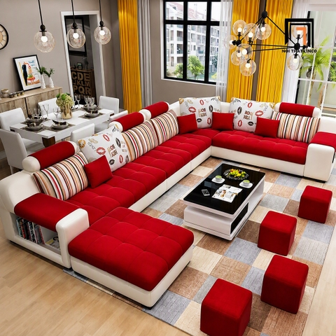 G1 Bộ Sofa U UT22 Bronson 3m5 Thiết Kế Đẹp, Hiện Đại