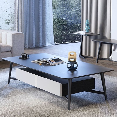 G1 Bàn sofa phòng khách hiện đại 1m1 x 55 BSF8 Camis mặt đá đẹp