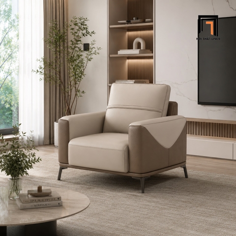 B2 Sofa đơn văn phòng DT148 Drew bọc da giả đẹp