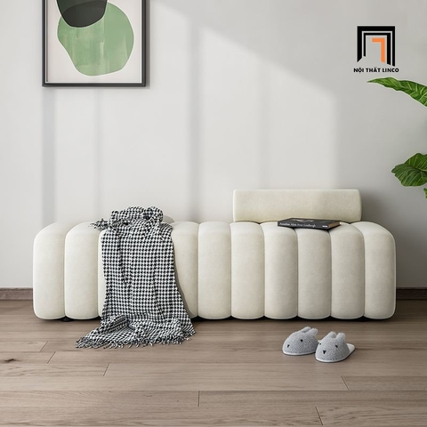 U3 Ghế sofa đôn SB13 Ozora bọc vải nhung mềm mại, êm ái
