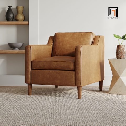 B3 Sofa đơn da công nghiệp DT19 Hamilton phòng khách sang trọng