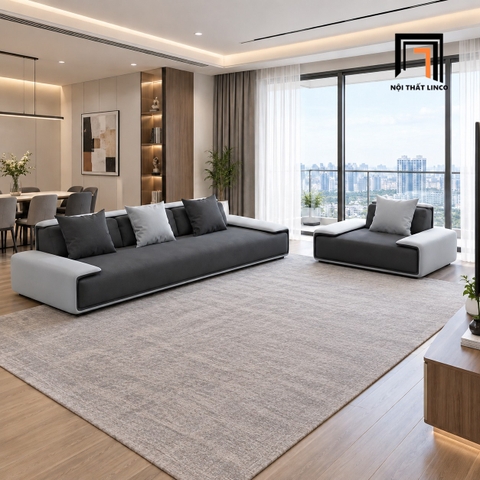 F2 Sofa phòng khách hiện đại KT43 Ruel phối vải đẹp