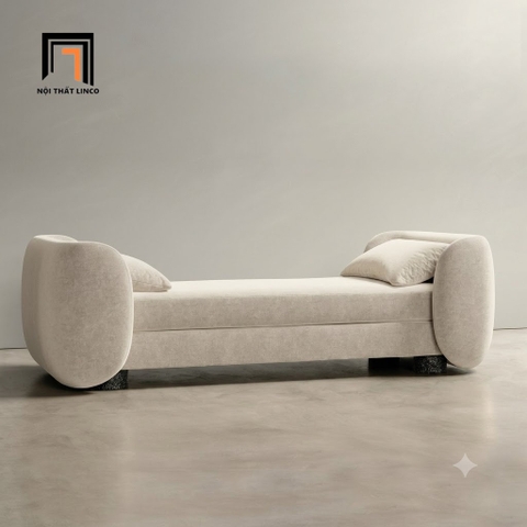E1 Ghế sofa dài 1m4 SB38 Tioge bọc vải mềm cao cấp, bền đẹp