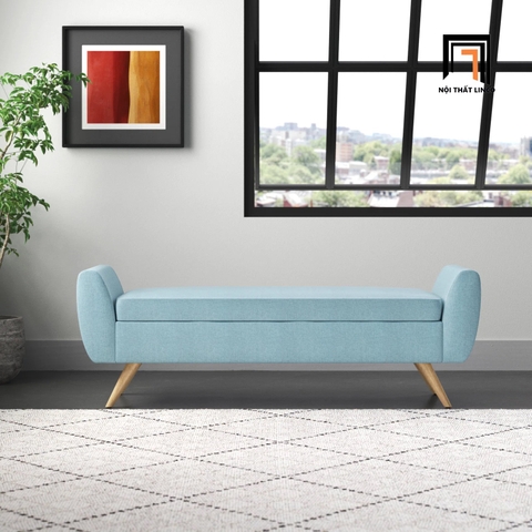 R3 Sofa bench SB4 Amsi 1m4 x 50 màu kem tinh tế cho căn hộ