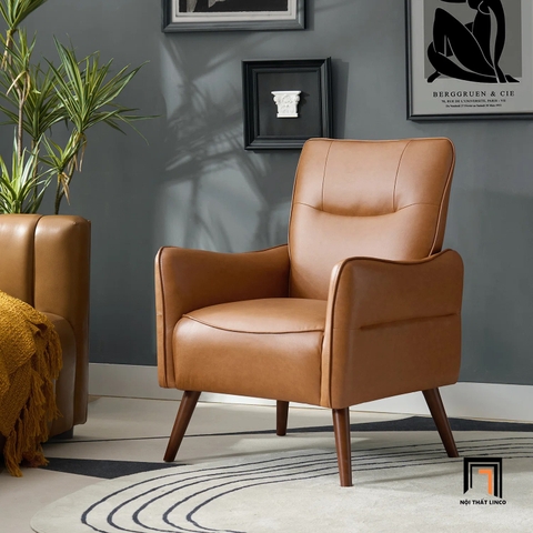 H2 Sofa đơn nhỏ gọn cho văn phòng DT106 Amylee da chống trầy