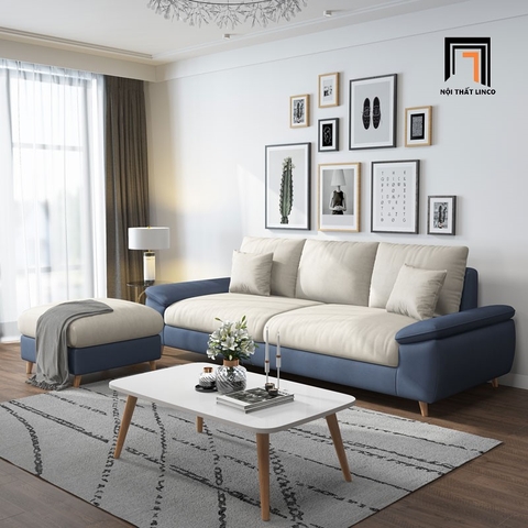 B1 Bộ ghế sofa băng 2m2 BT43 Roam kèm đôn vuông sang trọng