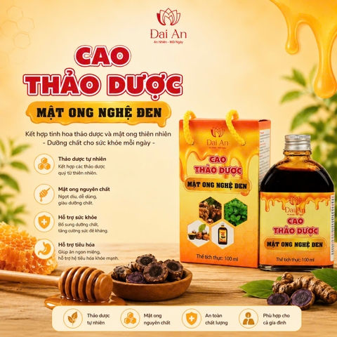 CAO THẢO DƯỢC MẬT ONG NGHỆ ĐEN