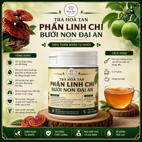 Trà Hòa Tan | Phấn Linh Chi - Bưởi Non