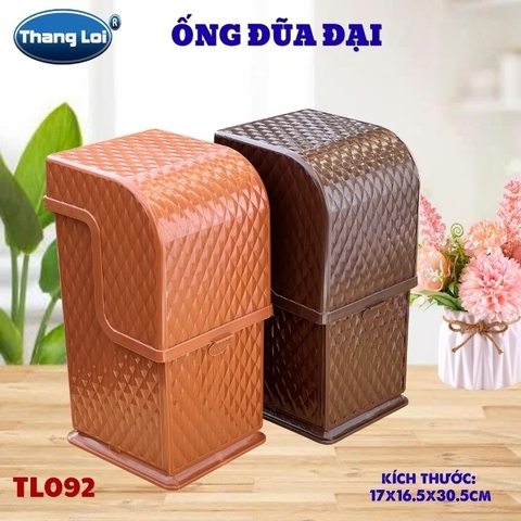 Ống Đũa Đại TL-092 Có Nắp Đậy Thắng Lợi, Kệ Đựng Đũa Muỗng Nĩa Cho Nhà Hàng Quán Ăn Quán Phở