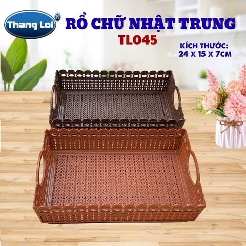 RỔ CHỮ NHẬT TRUNG TL045